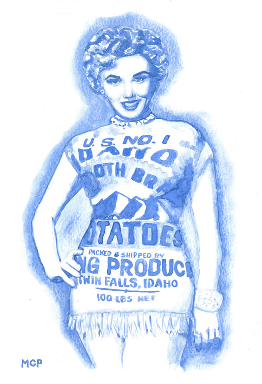 Marilyn Monroe Potato Sack Print