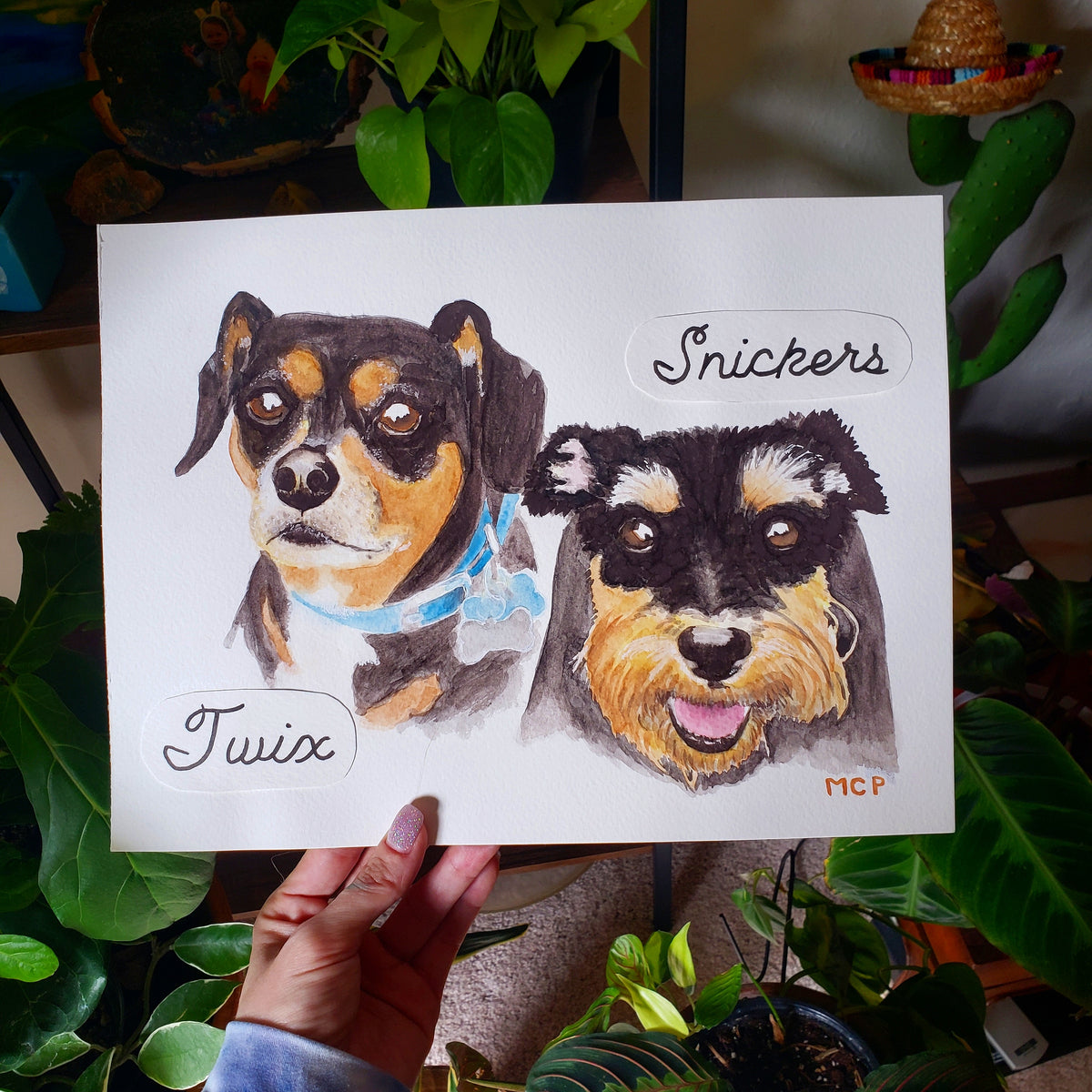 Watercolor Pet Portraits